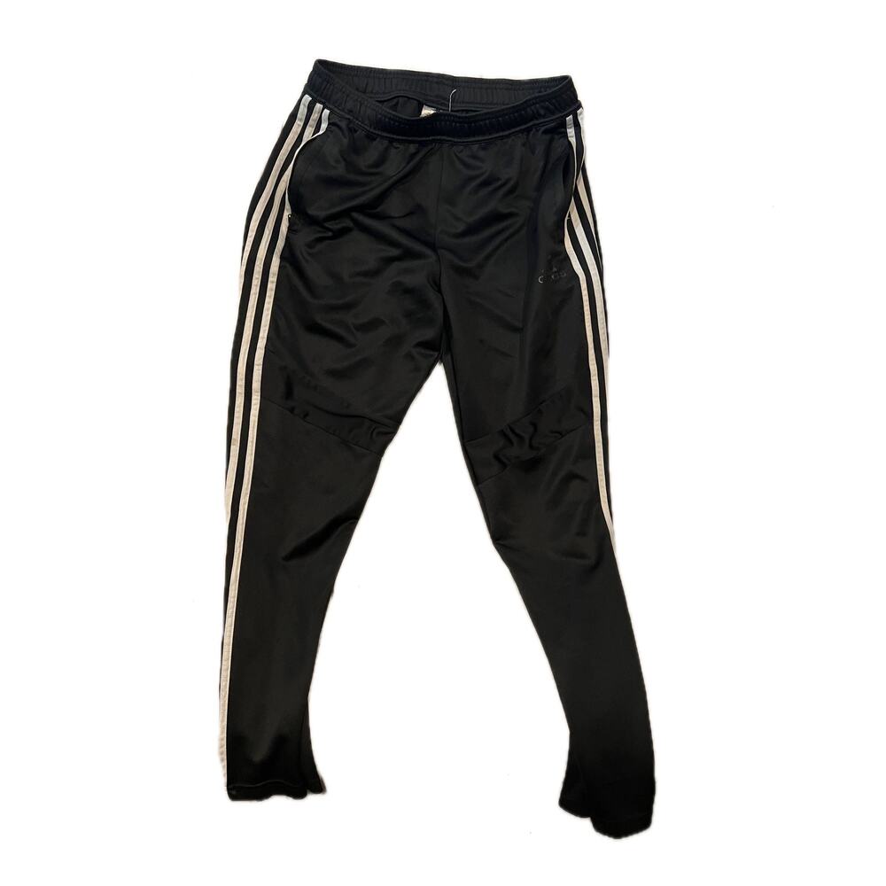 Adidas Three Stripe Black Trackpants Mens M